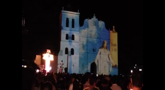 Videomapping Cathedral in Comayagua