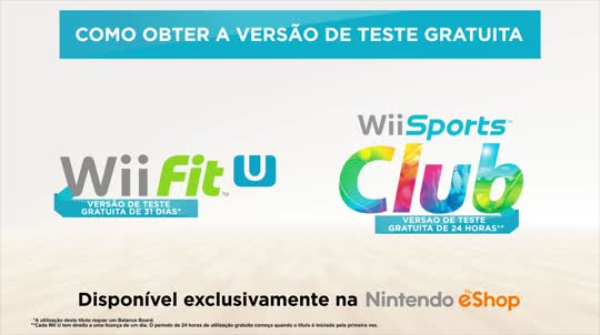 Wii Fit U & Wii Sports Club: Versão de teste gratuita