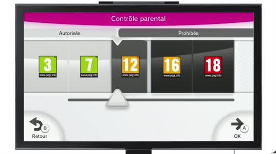 Utilisation du contrôle parental sur Wii U