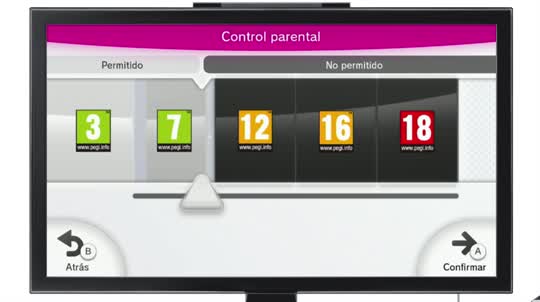 Usar el control parental en Wii U